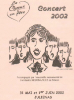 Description : Description : Description : Description : Affiche du concert 2002